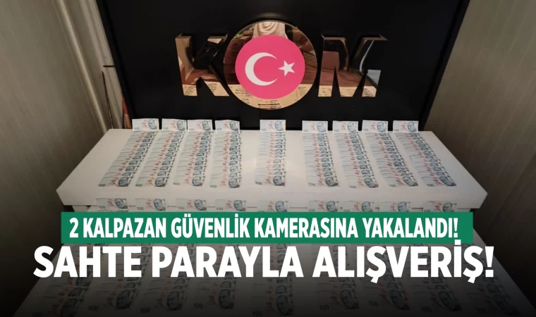 Kalpazanlar güvenlik kamerasına yakalandı