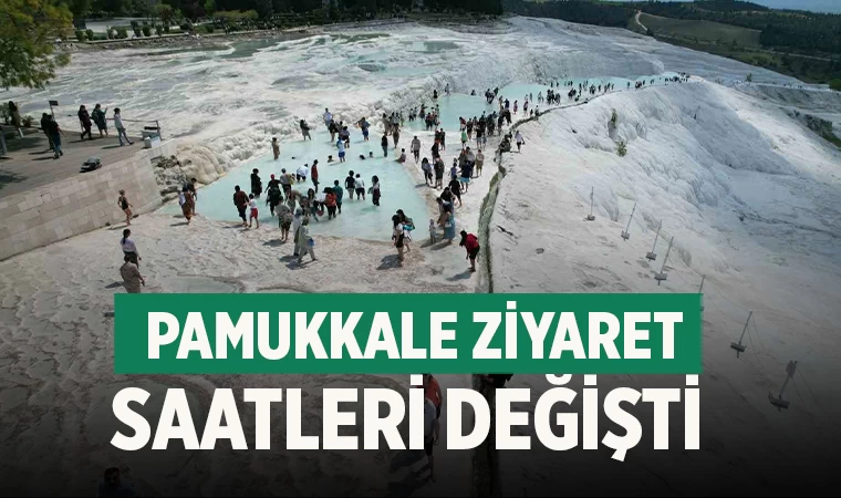 Pamukkale'de Ziyaret Saatleri Değişti: Hierapolis Örenyeri Artık 22.30'a Kadar Açık