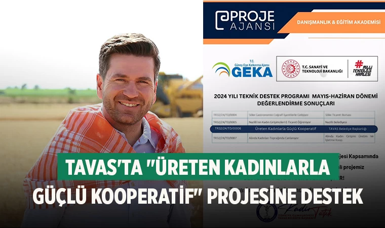 Tavas'ta "Üreten Kadınlarla Güçlü Kooperatif" Projesine Destek