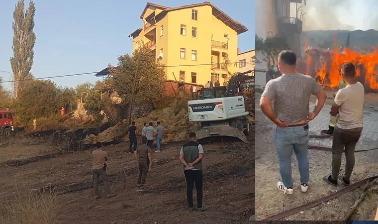 Tavşanlı'da Samanlık Yangını Korkuttu