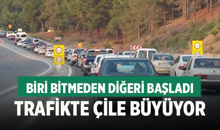 Biri bitmeden diğeri başladı trafikte çile büyüyor