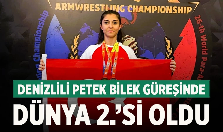 Çivrilli Petek Çavdar, Dünya Bilek Güreşi Şampiyonasında Gümüş Madalya Kazandı