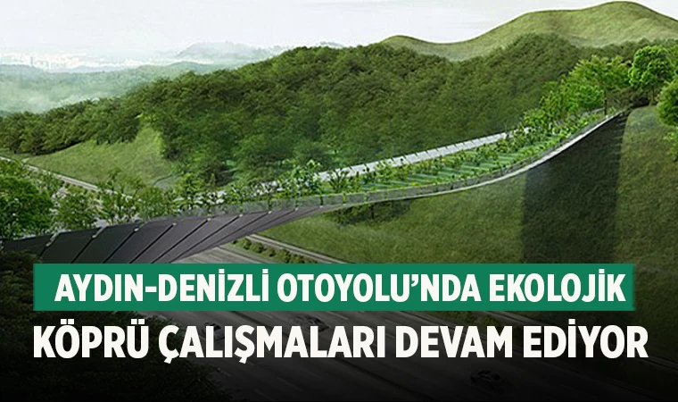 Aydın-Denizli Otoyolu’nda Ekolojik Köprü Çalışmaları Devam Ediyor