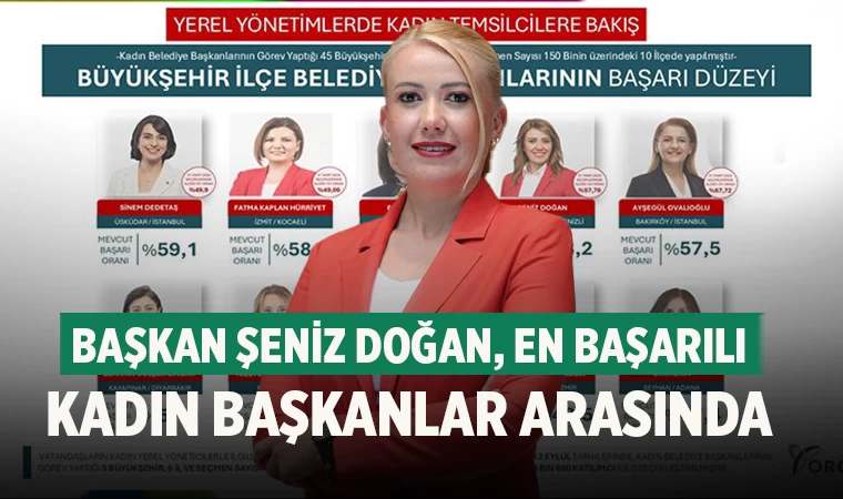 Başkan Şeniz Doğan, En Başarılı Kadın Başkanlar Arasında
