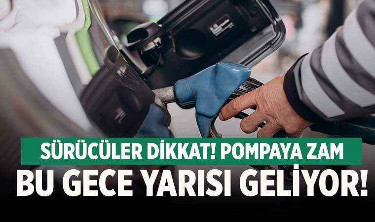 Benzine zam geliyor!