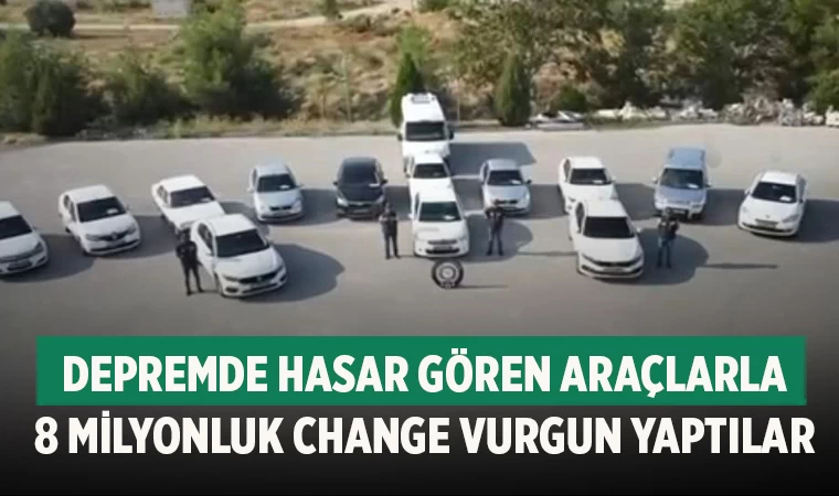 Denizli'de Change Operasyonu: 14 Araç Ele Geçirildi