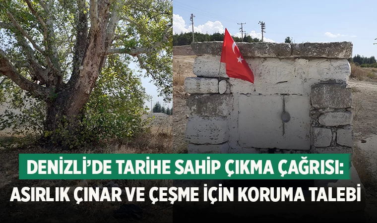 Denizli’de Tarihe Sahip Çıkma Çağrısı: Asırlık Çınar ve Çeşme İçin Koruma Talebi