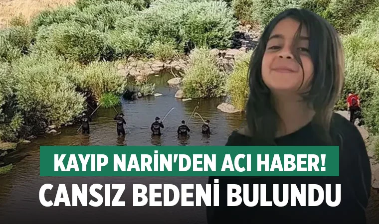 Diyarbakır'da Kayıp Olan 8 Yaşındaki Narin Güran'dan Acı Haber Geldi