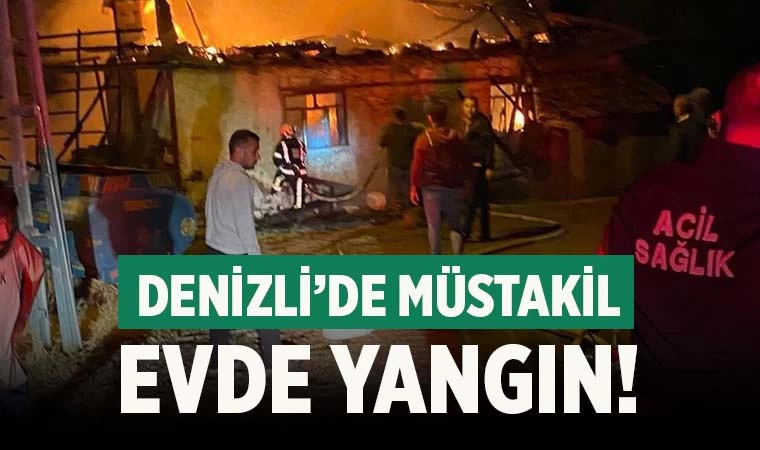 Müstakil ev yangında kullanılamaz hale geldi