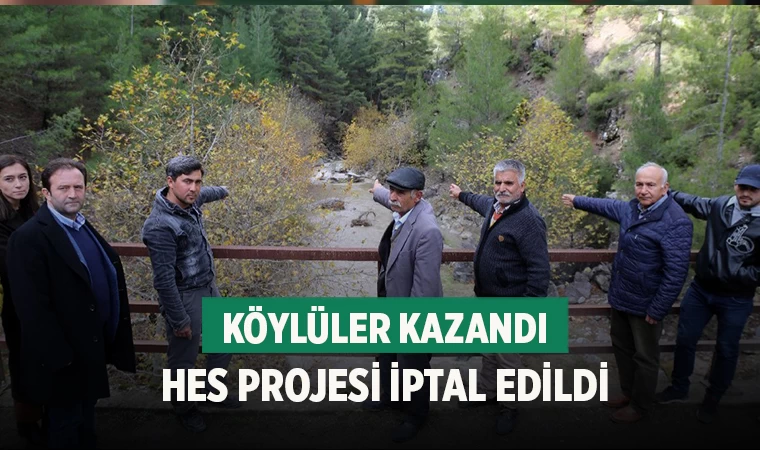 Acıpayam Karaismailler HES projesi iptal edildi