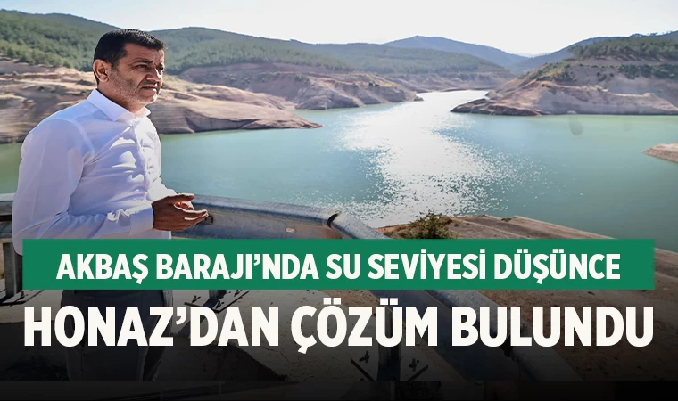 Akbaş Barajı’nda Su Seviyesi Düşünce Honaz’dan Çözüm Bulundu