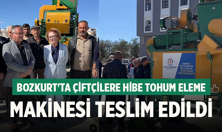 Bozkurt'ta Çiftçilere Hibe Tohum Eleme Makinesi Teslim Edildi