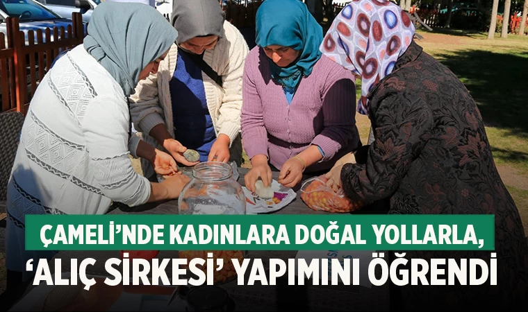 Çameli’de Kadınlara Doğal Alıç Sirkesi Eğitimi Verildi
