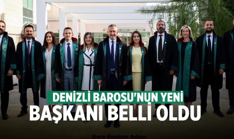 Denizli Barosunun yeni başkanı Ufuk Kök oldu