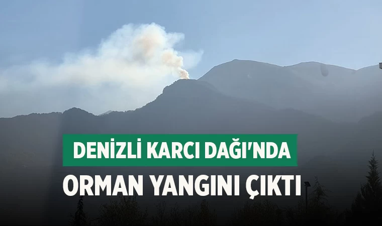 Denizli Karcı Dağı'nda Orman Yangını Çıktı