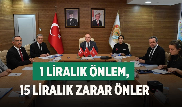 Denizli'de Afet Risk Azaltma Planı Toplantısı Gerçekleştirildi