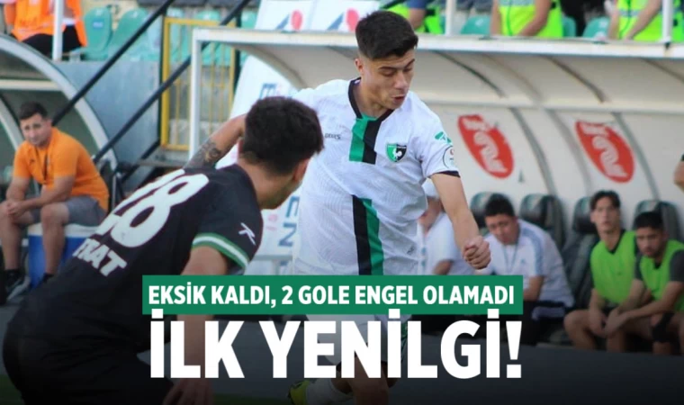 Denizlispor, ilk yenilgisini sahasında aldı