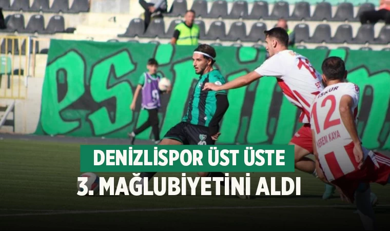 Denizlispor Üst Üste 3. Mağlubiyetini Aldı: Kahramanmaraş İstiklalspor Karşısında Farklı Yenilgi