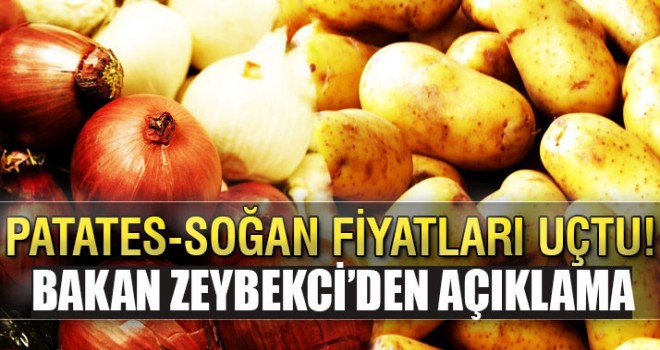 Patates-soğan fiyatları uçtu!  Bakan Zeybekci'den açıklama geldi