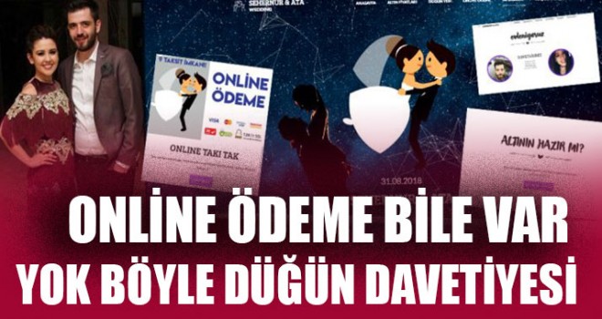 Yok Böyle Düğün Davetiyesi Online Ödeme Bile Var
