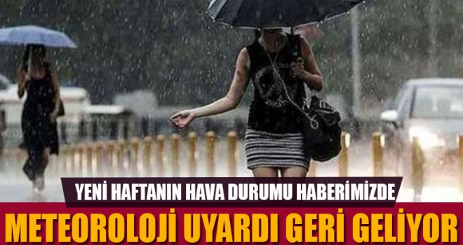 Denizli'ye meteorolojiden uyarı