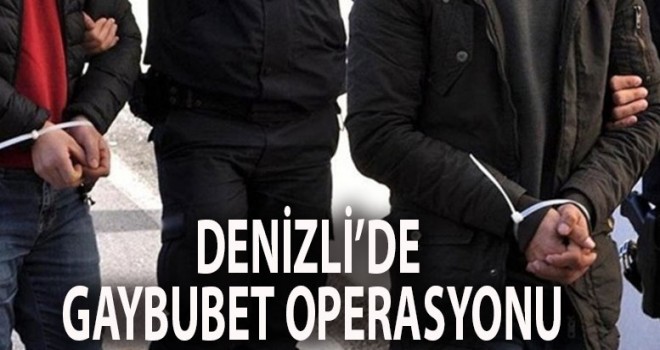 Denizli'de gaybubet operasyonu