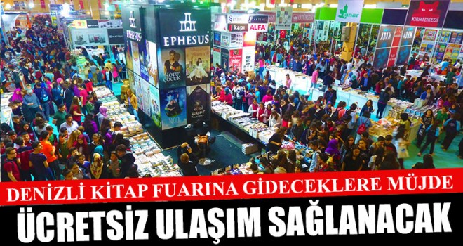 Denizli Kitap Fuarına Gideceklere Müjde