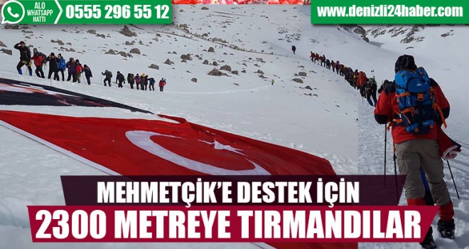 Mehmetçik’e Destek İçin 2300 Metreye Tırmandılar