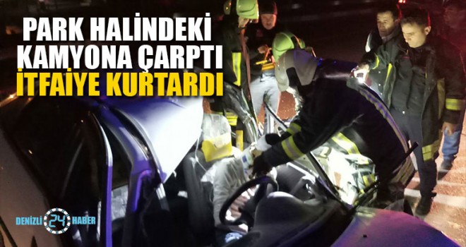 Denizli'de korkutan kaza