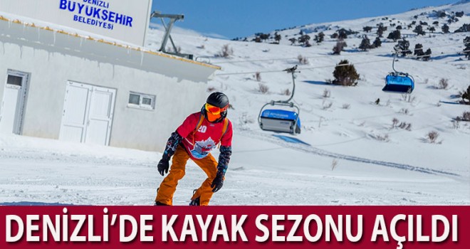 DENİZLİ'DE KAYAK SEZONU AÇILDI