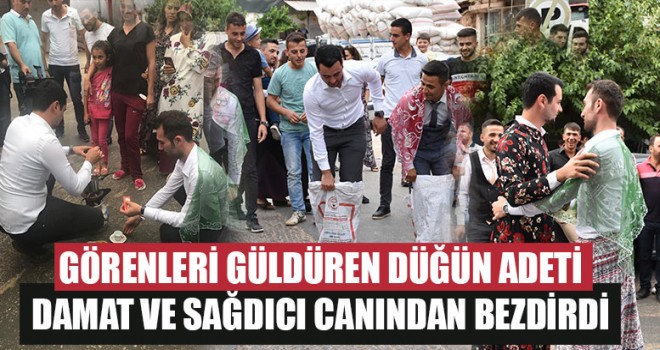 Denizli Çal'da  düğün adeti renkli görüntülere sahne oldu