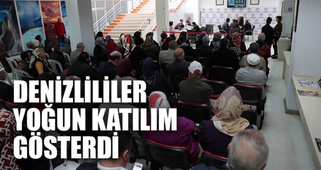 Denizlililer Yoğun Katılım Gösterdi