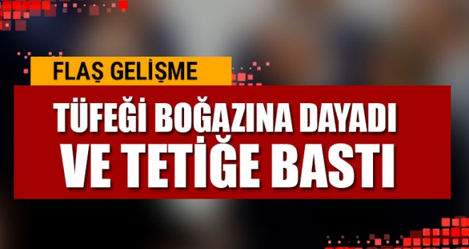 Av Tüfeğini Boğazına Dayadı Ve Tetiğe Bastı