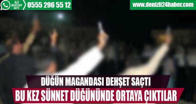 Denizli'de düğün magandaları iş başında
