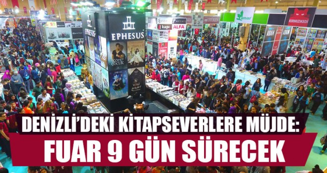 Denizli’deki Kitapseverlere Müjde: Fuar 9 Gün Sürecek