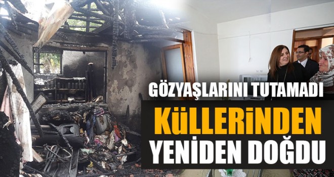 Oğlu Tarafından Yakılan Ev küllerinden yeniden doğdu
