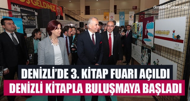 Denizli’de 3. Kitap fuarı açıldı