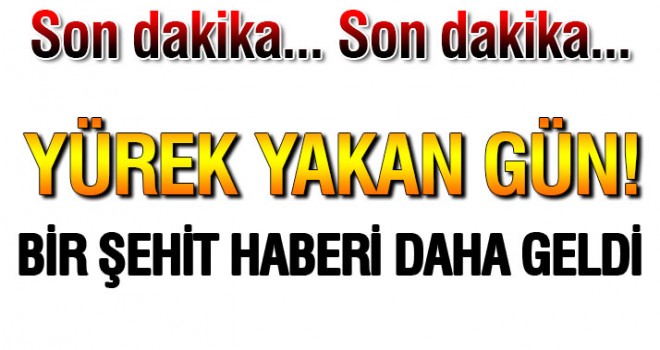 Hatay'dan acı haber! 1 asker şehit