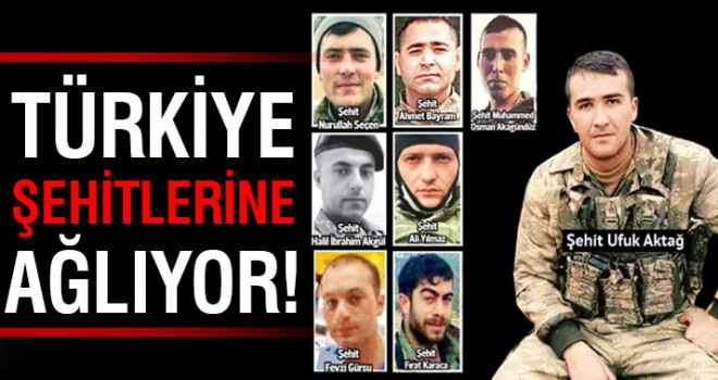 Türkiye şehitlerine ağlıyor! 15. günde 8 şehit...