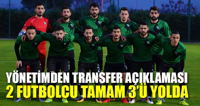 Yönetimden Transfer Açıklaması 2 Futbolcu Tamam 3’ü Yolda