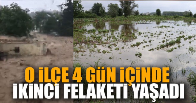 O İlçe, 4 Gün İçinde İkinci Felaketi Yaşadı