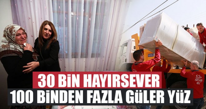 Sevgi Eli, 100 binden fazla kişinin yüzünü güldürdü