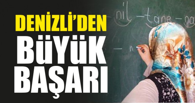 Denizli Okuma - Yazmada Büyük Başarı, denizli haber, Ali İhsan Yücedağ, okuma yazma oranı,