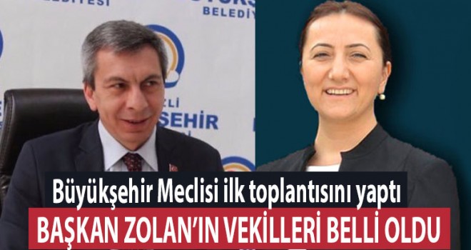 Büyükşehirde Başkan vekilleri belli oldu