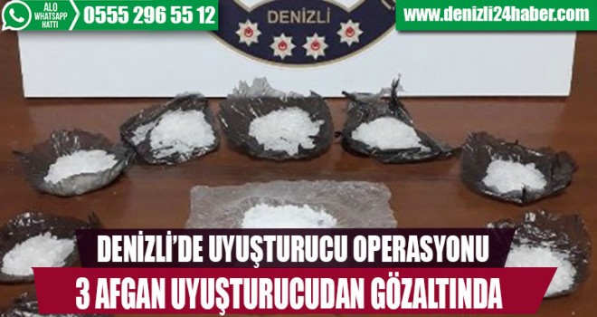 3 Afgan'a uyuşturucudan gözaltı