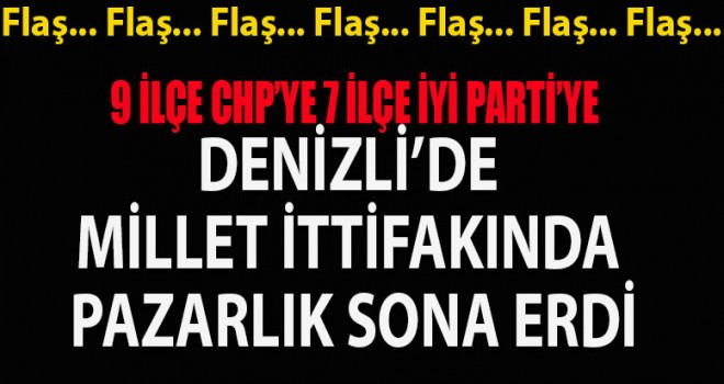 Denizli'de pazarlık sona erdi...