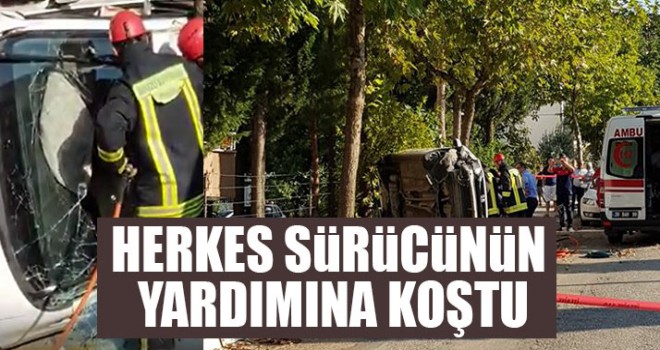 Herkes Sürücünün Yardımına Koştu