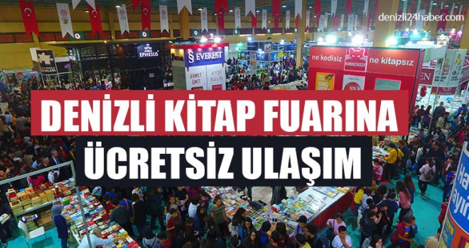 Denizli Kitap Fuarına Ücretsiz Ulaşım