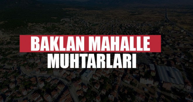 Baklan Mahalle Muhtarlıkları | Denizli Baklan Muhtarlıklar