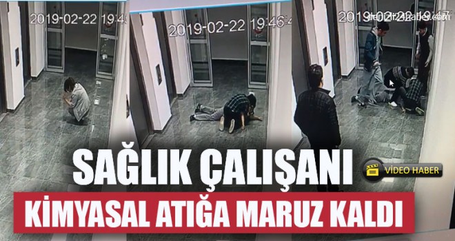 Sağlık Çalışanı Kimyasal Atığa Maruz Kaldı